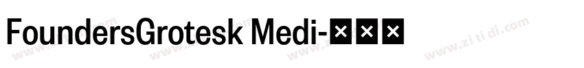 FoundersGrotesk Medi字体转换